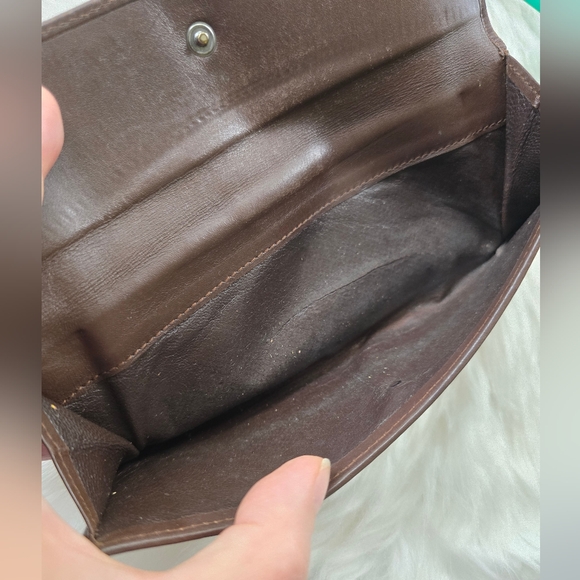 Gucci Vintage Brown and Tan Monogram Long Wallet - Picture 9 of 17